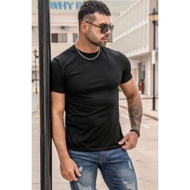 Black WONDERFUL Slim-fit Short Sleeve Men's T-shirt
